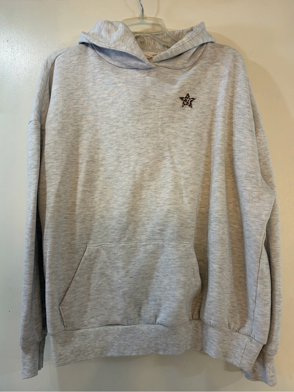 Aéropostale Leopard Star Patch Hoodie Women’s Sz Medium